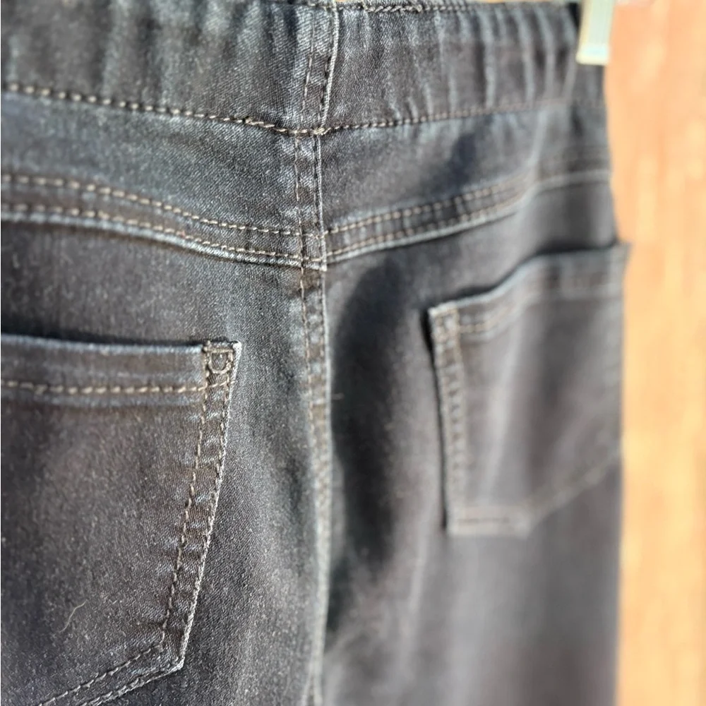 Blue Spice Dark Blue Jeggings Size 3 Faux Zip Pockets Stretch Denim - Picture 6 of 6